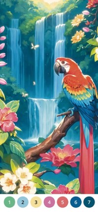 Paint by Number Coloring Game Image