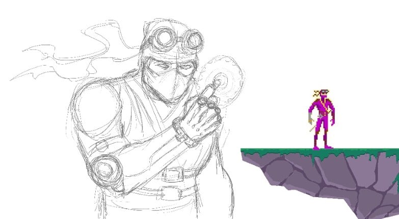 Steampunk Ninja vs. Robo-Commando Pirates in Space: Arcade Image