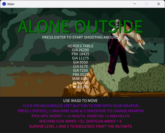 Alone Outside screenshot