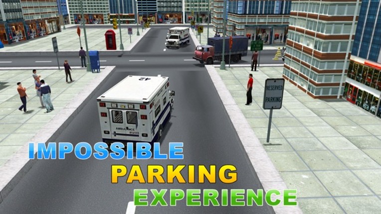 Ambulance Hospital Parking – Drive &amp; park vehicle in this extreme driver simulator game screenshot
