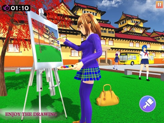 Anime Girl Life High School 3D screenshot