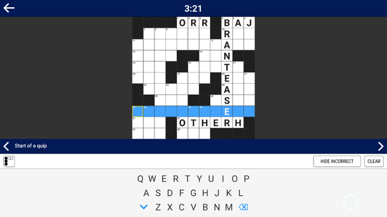Crossword Puzzles+ : PC & XBOX screenshot