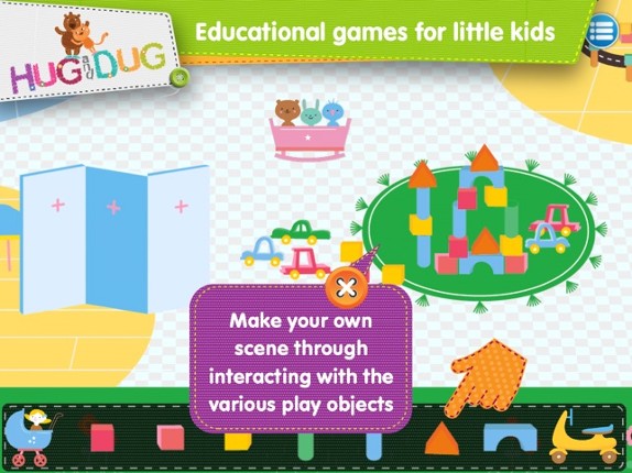 DayCare Explorer - HugDug kindergarten and nursery activity game for little kids. screenshot