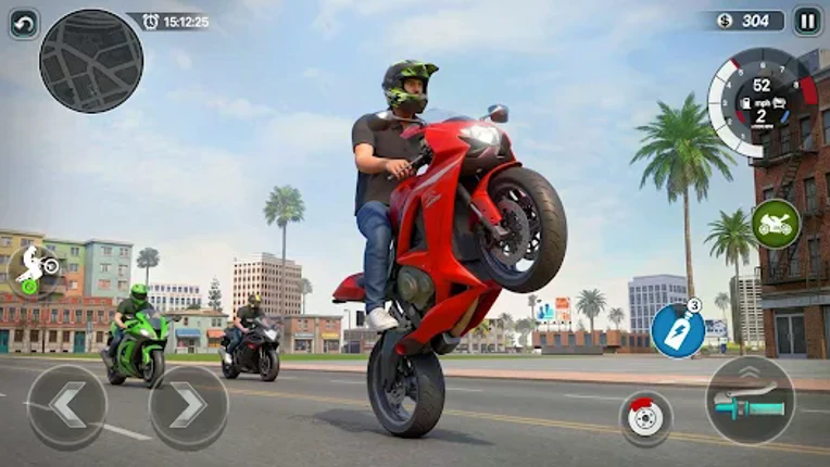 US Moto Wheelie Crime Games 3d Image