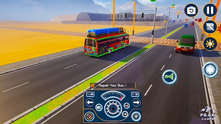 Indian Bus Game Bus Driving 3D screenshot