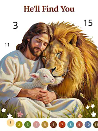 Bible Coloring Paint By Number screenshot
