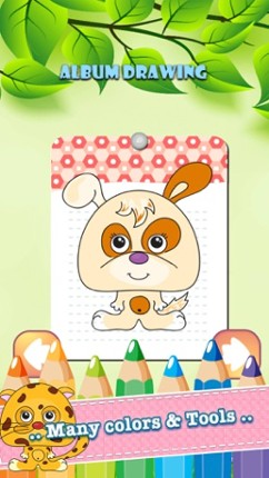 Safari Animals Drawing Coloring Book - Cute Caricature Art Ideas pages for kids Image