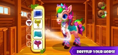 Virtual Stable Horse Care Game Image