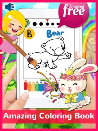Animals ABC Coloring Book Free For Toddlers &amp; Kids Image