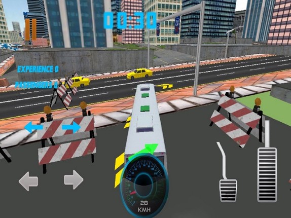 Driving Luxury Bus In City Image