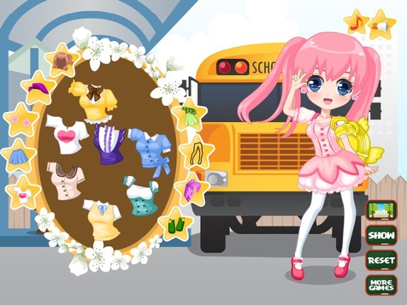 Fashion School Girl Dress Up screenshot