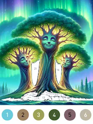 Fantasy Color By Number Game screenshot