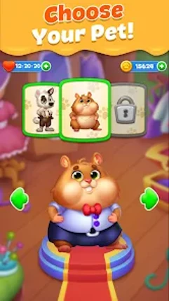 Pet Candy Puzzle-Match 3 games screenshot