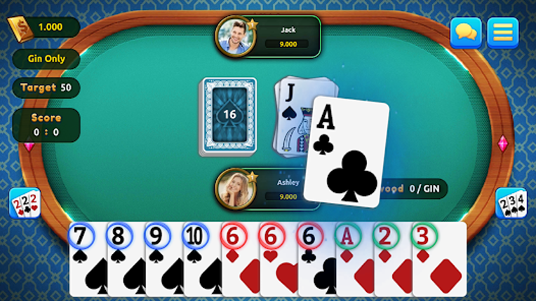 Gin Rummy Champions : Online Image