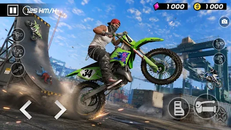 Wheelie Stunt Moto 3D Image