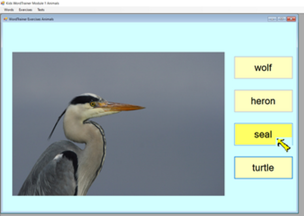 WordTrainer Animals screenshot