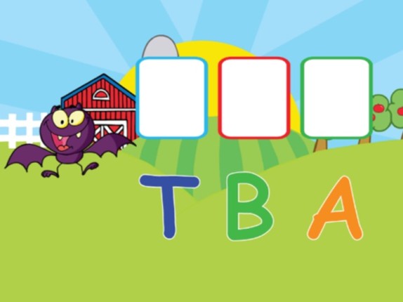Three letters animal word game for kid screenshot