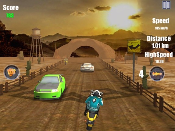 Bandit Motorcycle Rage 3D Asssult Race Free Games Image