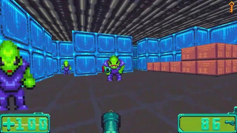 DOSMan: Space Aliens in Space! screenshot