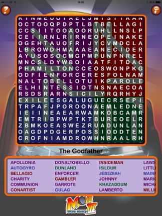 Epic Movie Word Search 3 - giant wordsearch Image