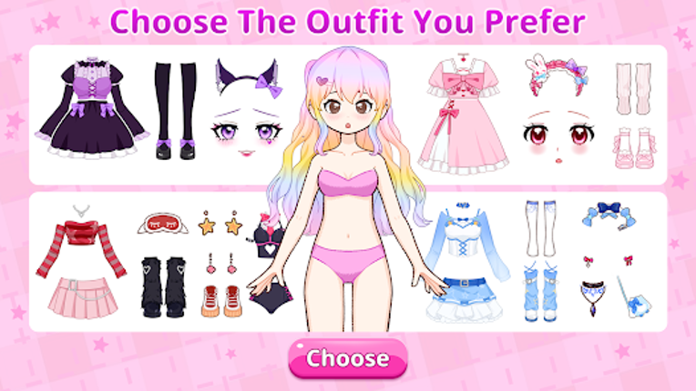 Left or Right: Anime Dress Up screenshot
