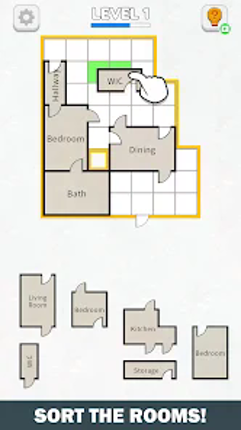 Room Sort - Floor Plan Game screenshot