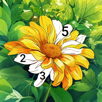 Color Flow - Color by Number Image