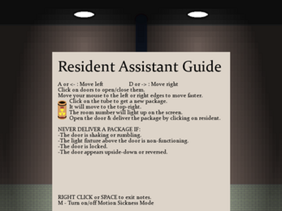 Resident Assistant screenshot