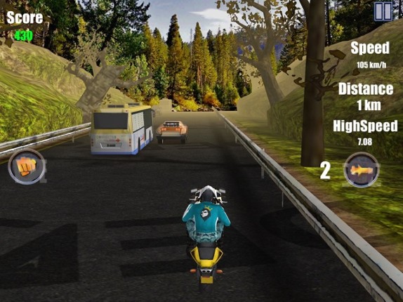 Bandit Motorcycle Rage 3D Asssult Race Free Games screenshot