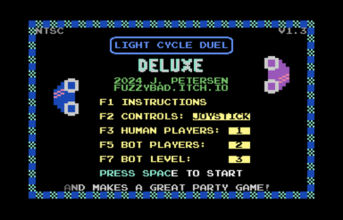 C64 Light Cycle Duel Deluxe Image