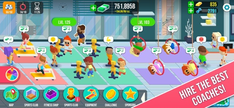 Fitness Corp.: business empire screenshot