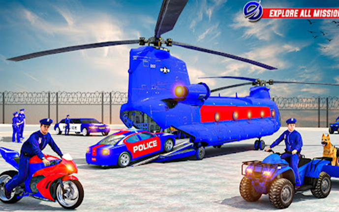 Police Transport Car Parking Image