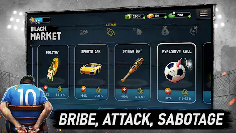 Underworld Football Manager screenshot