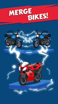 Merge Bike game Idle Tycoon screenshot