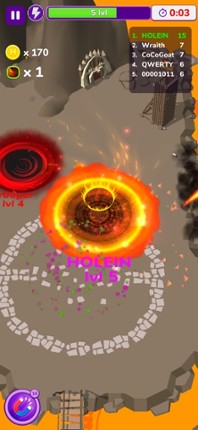 Holein. hole io blackhole game screenshot