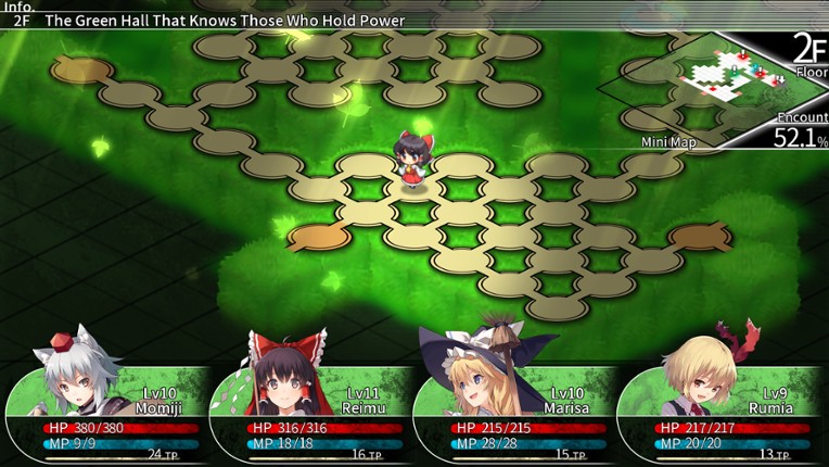 LABYRINTH OF TOUHOU - GENSOKYO AND THE HEAVEN-PIERCING TREE screenshot
