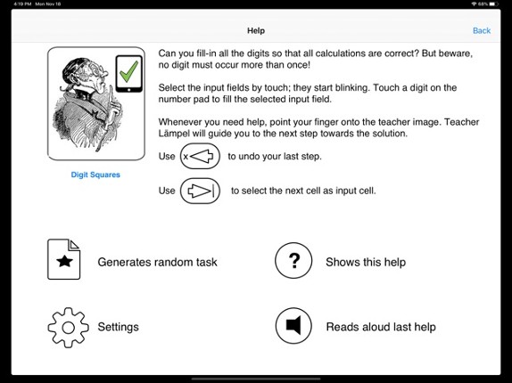 Lehrer Lämpel: Digit Squares Image