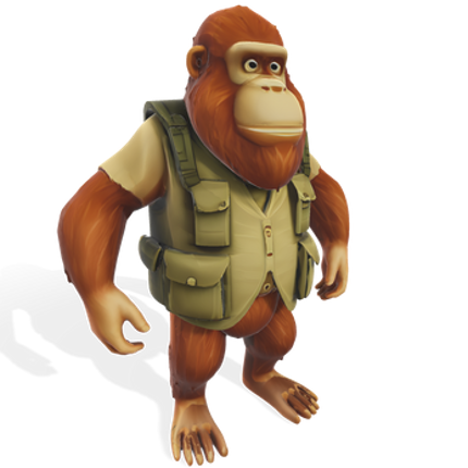 Mighty Ape Warriors Collection 3D Model screenshot