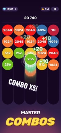 X2 Sticky Balls: 2048 Numbers screenshot
