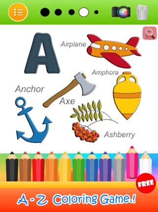 ABC Coloring Book Paint & Draw Page Games For Kids screenshot
