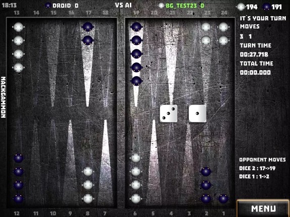 Backgammon : 18 Games screenshot