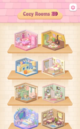 Cozy Rooms 3D: Match Game screenshot