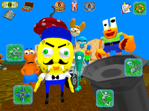 Sponge Neighbor Escape 3D screenshot
