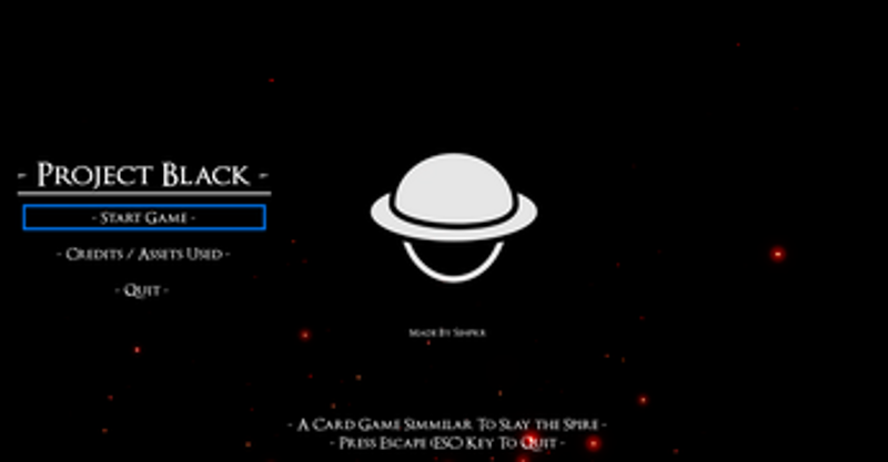 Project Black - Card Game (Game Jam) screenshot