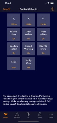 In-Flight Assistant screenshot