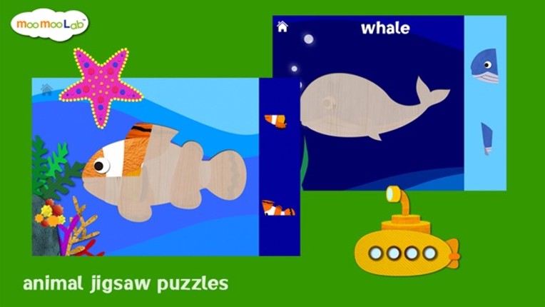 Marine Animals - Puzzle, Coloring and Underwater Animal Games for Toddler and Preschool Children Image