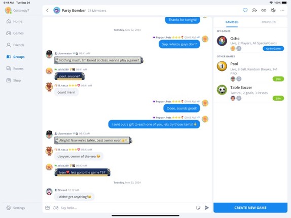 Plato: Fun Multiplayer Games screenshot