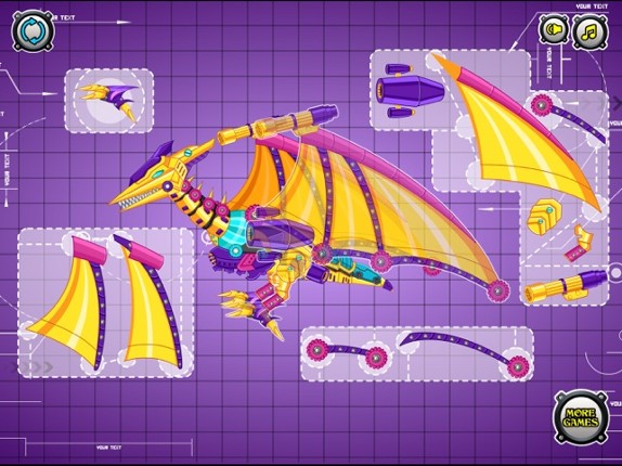 Steel Dino Toy:Mechanic Pterosaurs - 2 player game screenshot