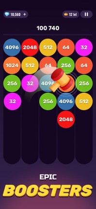 X2 Sticky Balls: 2048 Numbers screenshot