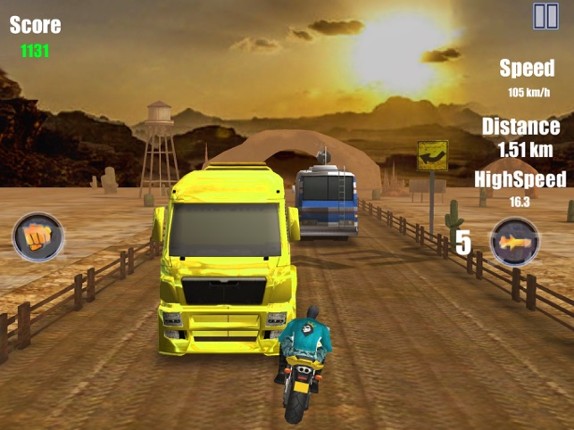 Bandit Motorcycle Rage 3D Asssult Race Free Games screenshot